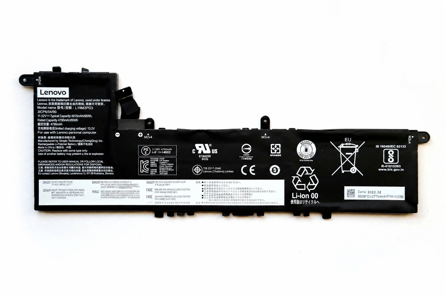 Pin Lenovo IdeaPad S540-13ITL / S540-13IML / S540-13ARE / Xiaoxin Air 13 2019 Series / Xiaoxin 13 2020 Pro Series / L19D3PD3 / L19M3PD3 / L19L3PD3 / SB10V27762 / SB10V27765 / SB10V2776 56Wh