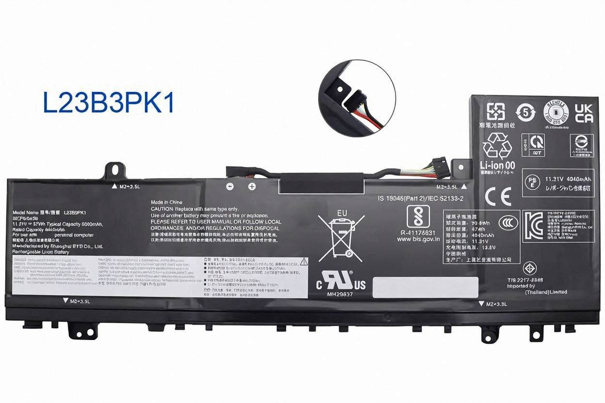 Pin Lenovo IdeaPad Slim 5-14IMH9 / Slim 5-14AHP9 / Slim 5-14IRU9 / Slim 5-14Q8X9 / Slim 5-15IRU9 / Slim 5-15IRH9 / Slim 5-15IRH9R / Slim 5-16IMH9 / Slim 5-16AHP9 / Slim 5-16IRU9 / L23D3PK1 / L23N3PK1 / L23B3PK1 / L23M3PK1 / L23X3PK1 57Wh