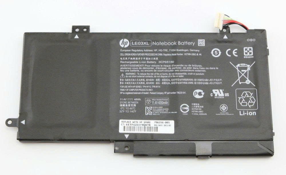 Pin HP HP Envy X360 m6-w / 15-w / m6-w103dx / m6-w105dx / m6-w102dx / m6-w101dx / 15-w237cl / Pavilion X360 13-S / 15-bk / 13-s120nr / 13-s128nr / 15-bk010nr / 15-bk020wm / 15-bk152nr / LE03048XL-PR / LE03XL 48Wh