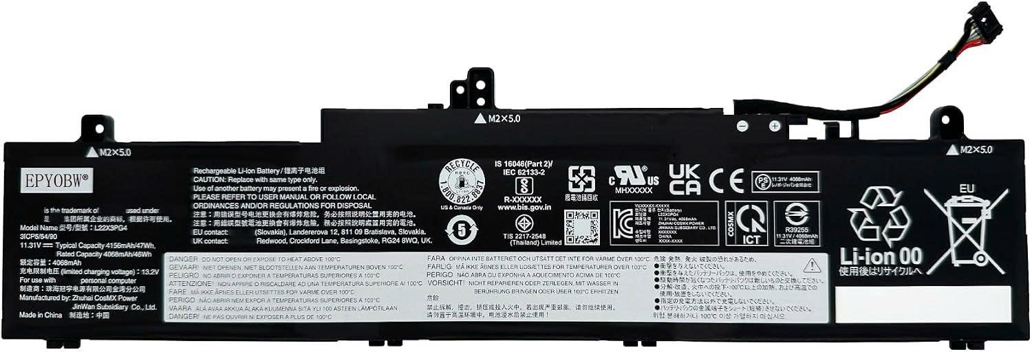 Pin Lenovo ThinkPad E14 Gen 5 / E14 Gen 6 / E16 Gen 1 / E16 Gen 2 / L22X3PG4 / L22M3PG4 / L22D3PG4 / L22B3PG4 47Wh