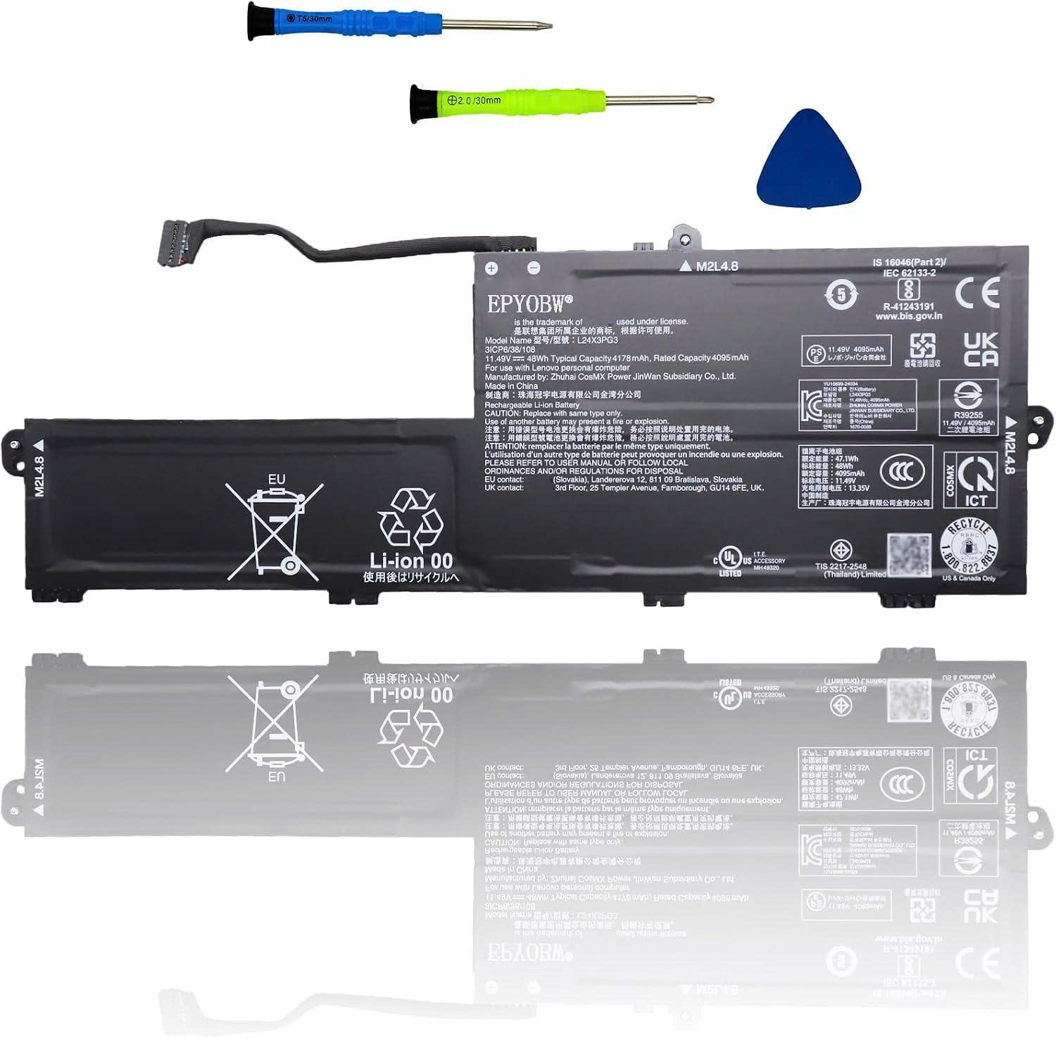 Pin Lenovo ThinkPad E14 Gen 7 / ThinkPad E16 Gen 3 Series L25X3PE8 L25D3PE8 L24D3PG4 L24M3PG3 L25N3PE8 L25M3PE8 L24X3PG3 48Wh