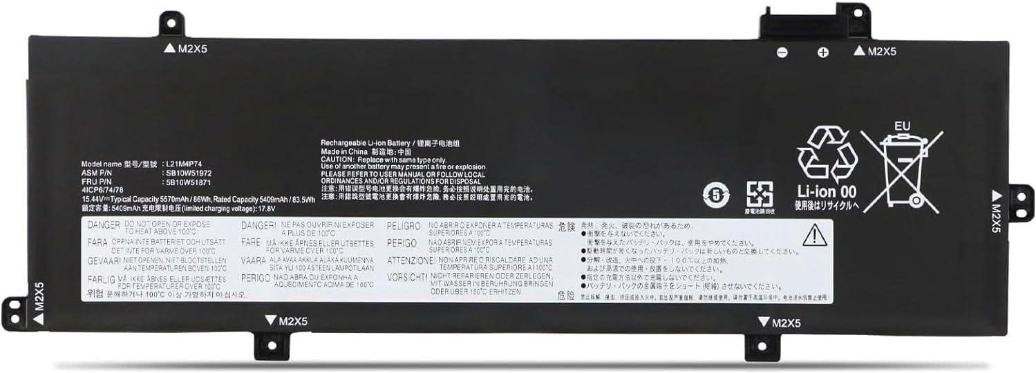 Pin Lenovo ThinkPad P16s Gen 1 / P16s Gen 2 / ThinkPad T16 Gen 1 / T16 Gen 2 / SB10W51969 L21M4P74 L21L4P72 L21D4P72 L21M4P73 52.5Wh