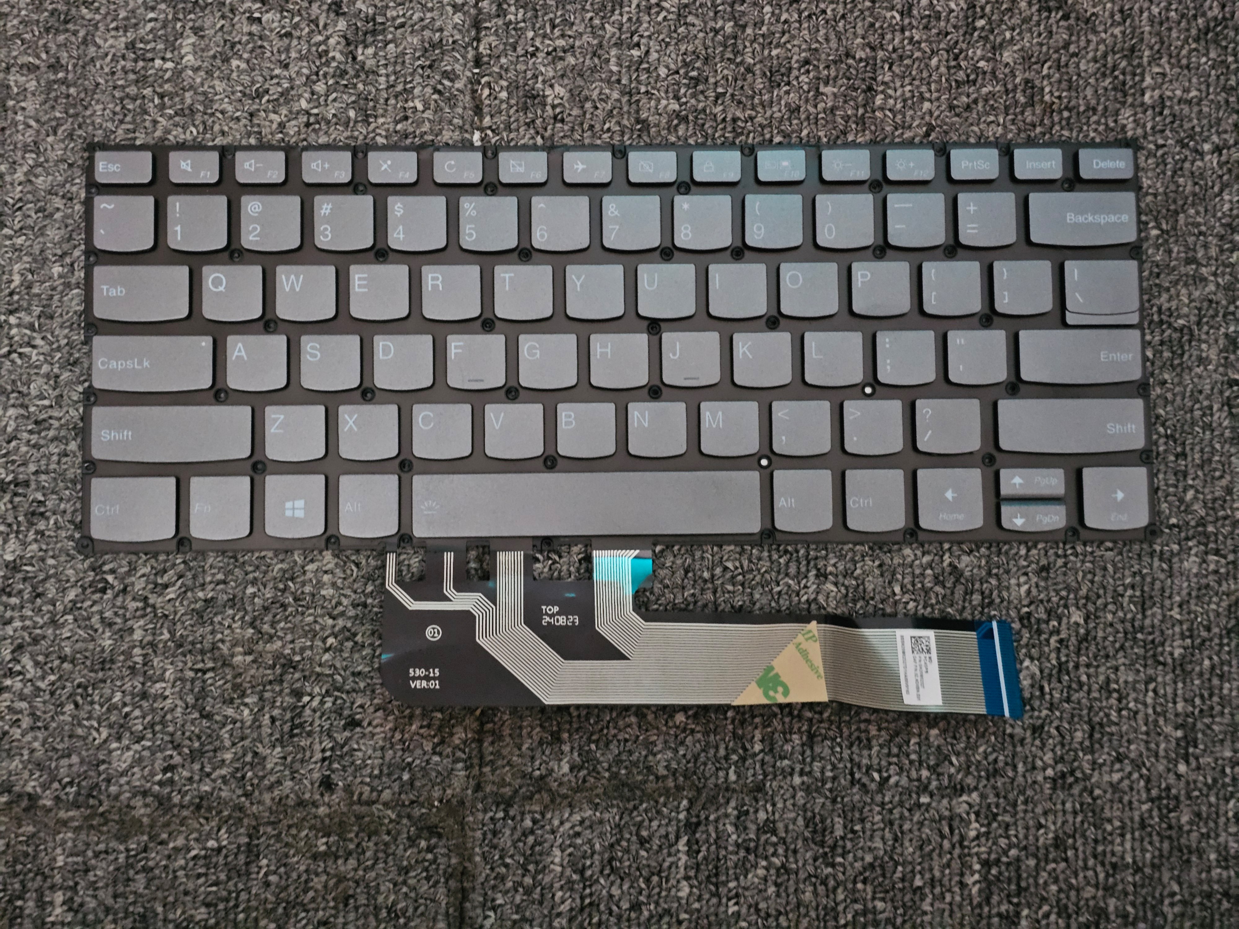 Bàn Phím Lenovo IdeaPad C340-14IML / C340-14API / C340-14IWL màu xám, có đèn led Original.