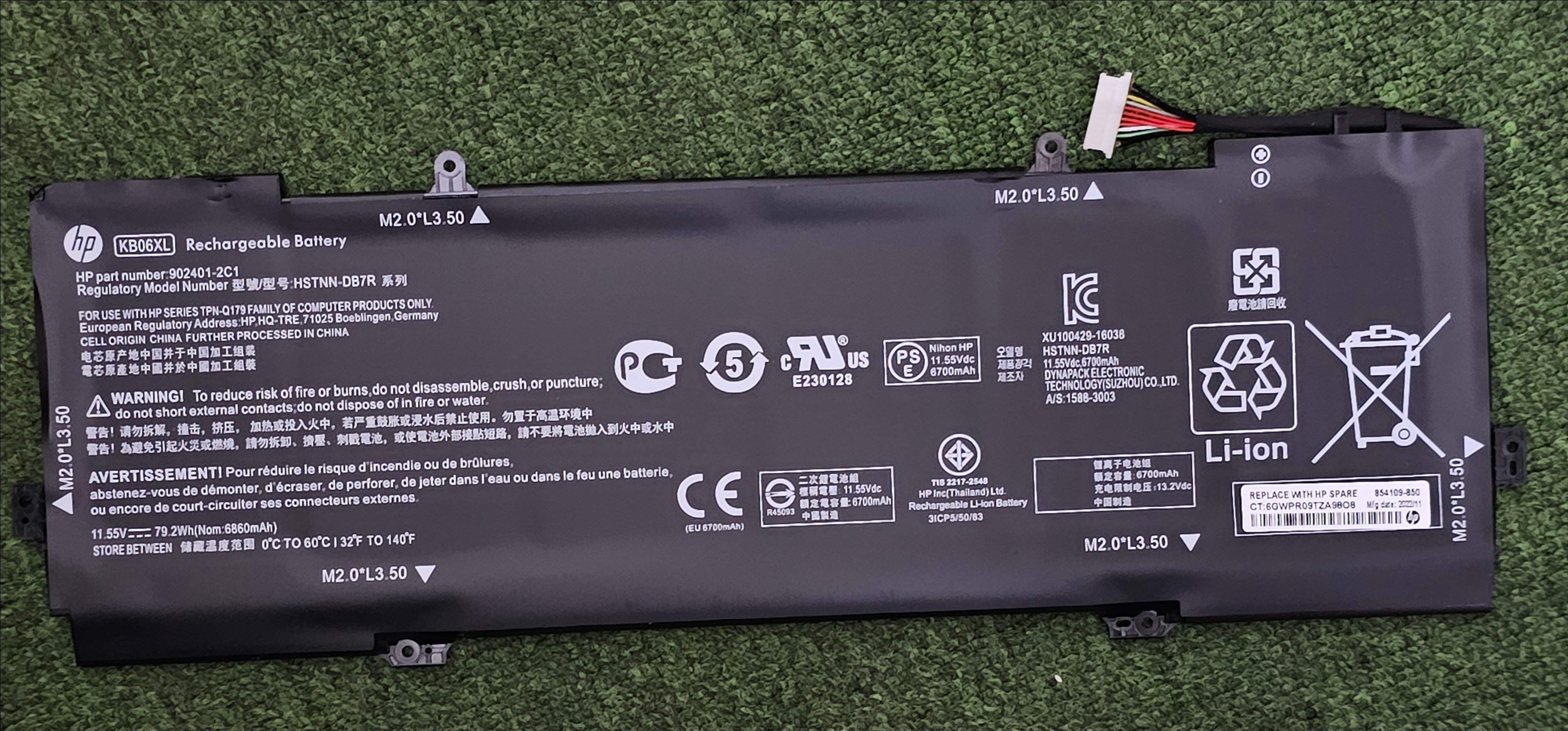 Pin HP Spectre x360 15-BL 15T-BL / KB06XL 79.2Wh