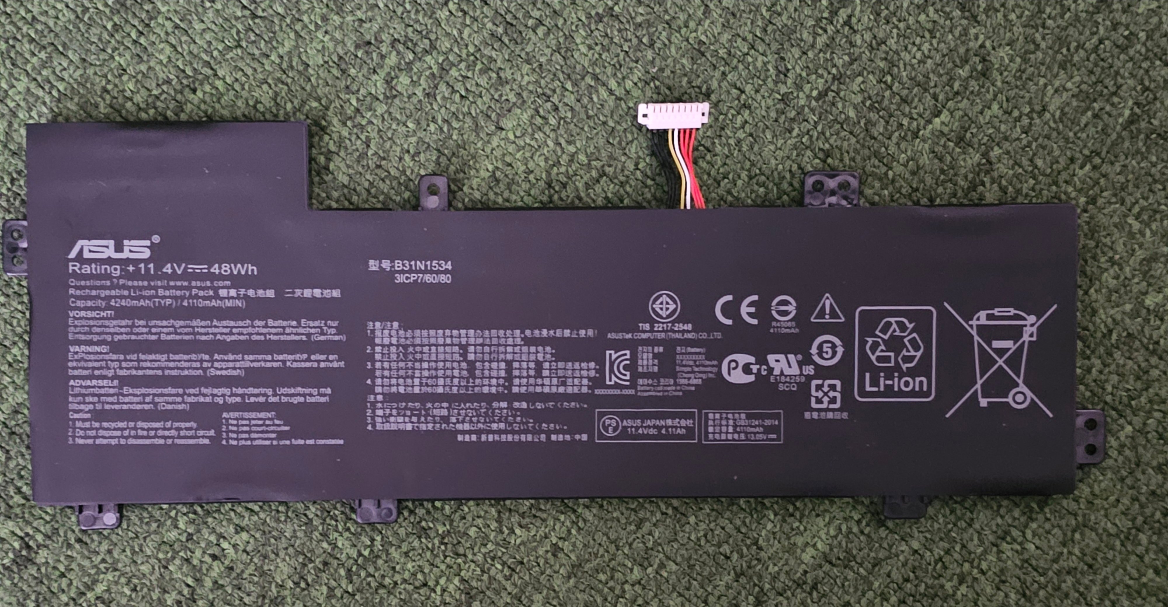 Pin Asus UX510 UX510UX / B31N1534 48Wh