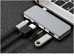 Hub chuyển Type-C ra HDMI (4K 30Hz) + USB 3.0 + PD + 3.5 Audio