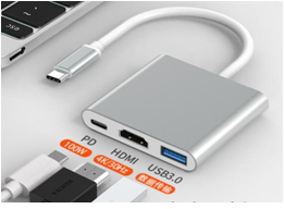 Hub chuyển Type-C ra HDMI (4K 30Hz) + USB 3.0 + PD 100W