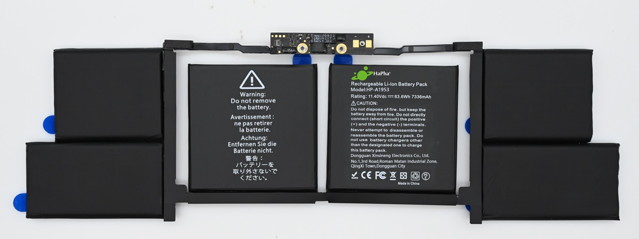 Pin Hapha dùng cho Macbook Pro 15in 2018 2019 model : A1990, mã pin HP-A1953 83.6Wh