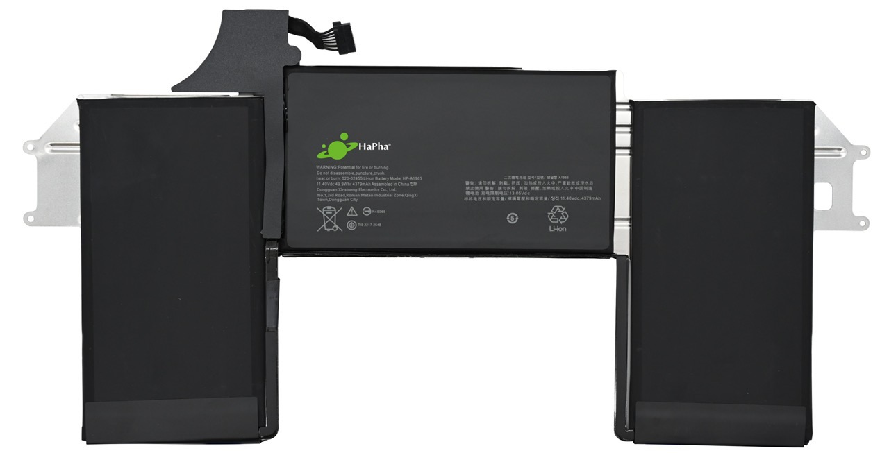 Pin Hapha dùng cho Macbook Air 13in 2018 đến 2020 model : A1932 / A2179 mã pin HP-A1965 49.9Wh