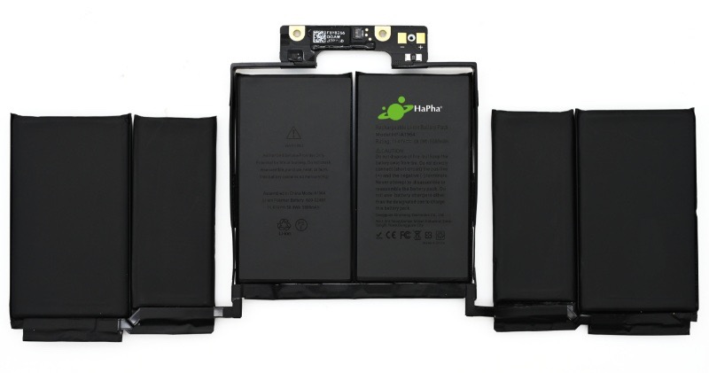 Pin Hapha dùng cho Macbook Pro 13in intel 2018 2019 2020 model : A1989 / A2251, mã pin HP-A1964 58Wh