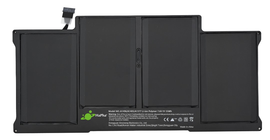 Pin Hapha  dùng cho Macbook Air 13in 2010 đến 2017 / A1496 / A1405 / A1377 50Wh