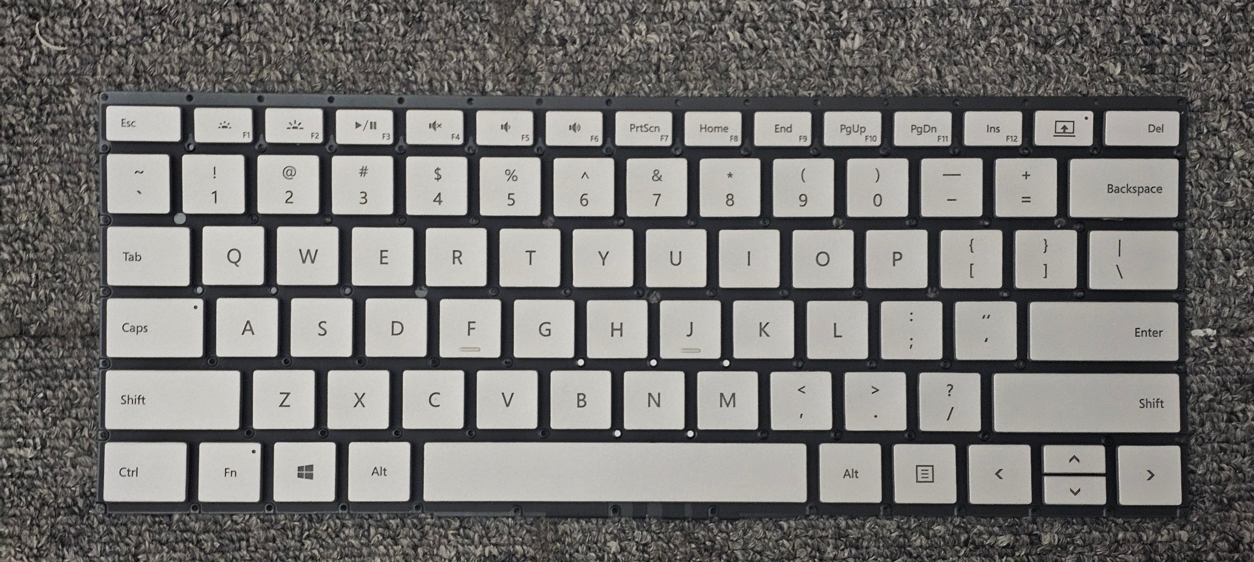 Bàn phím Surface Book 2 / Book 3 15in màu bạc, không đèn led, chất lượng Original.
