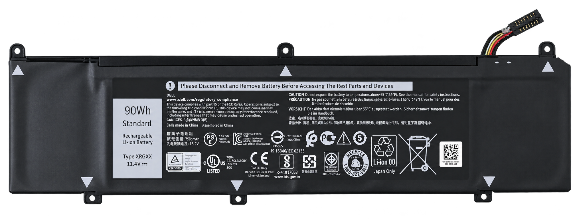 Pin Dell Alienware M15 R1/ M17 R1 / G5 5590 7590 / XRGXX 90Wh