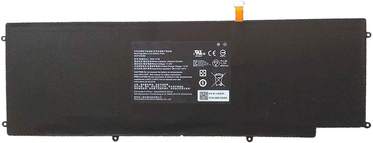 Pin Razer Blade Stealth 2016 v2 2017 RZ09-0196 / RZ09-0168 / RC30-0196 53.6Wh