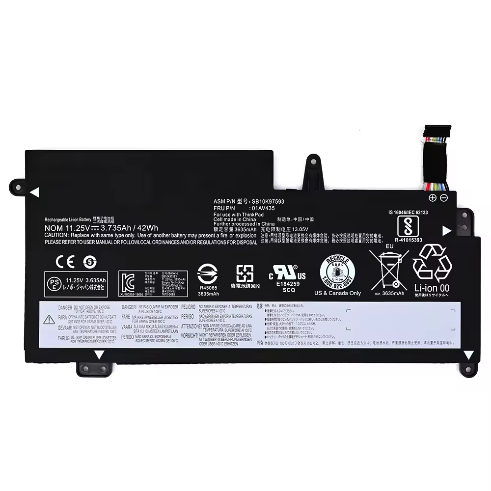 Pin Lenovo ThinkPad 13 Gen 2 S2 13 / 01AV435 / 01AV436 / 01AV400 42Wh
