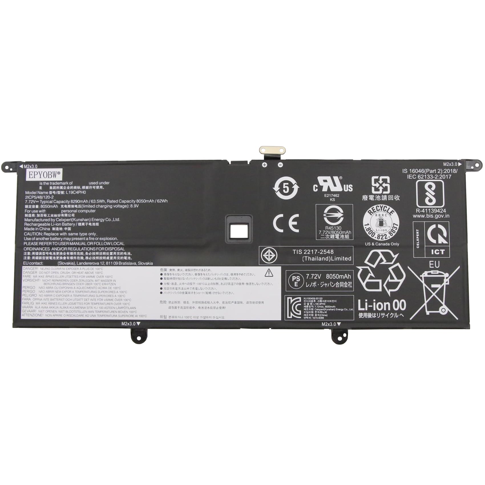 Pin Lenovo Yoga Slim 9I 14 / Yoga Pro 14s 2021 / L19C4PH0 / L19M4PH0 7.72V 62Wh