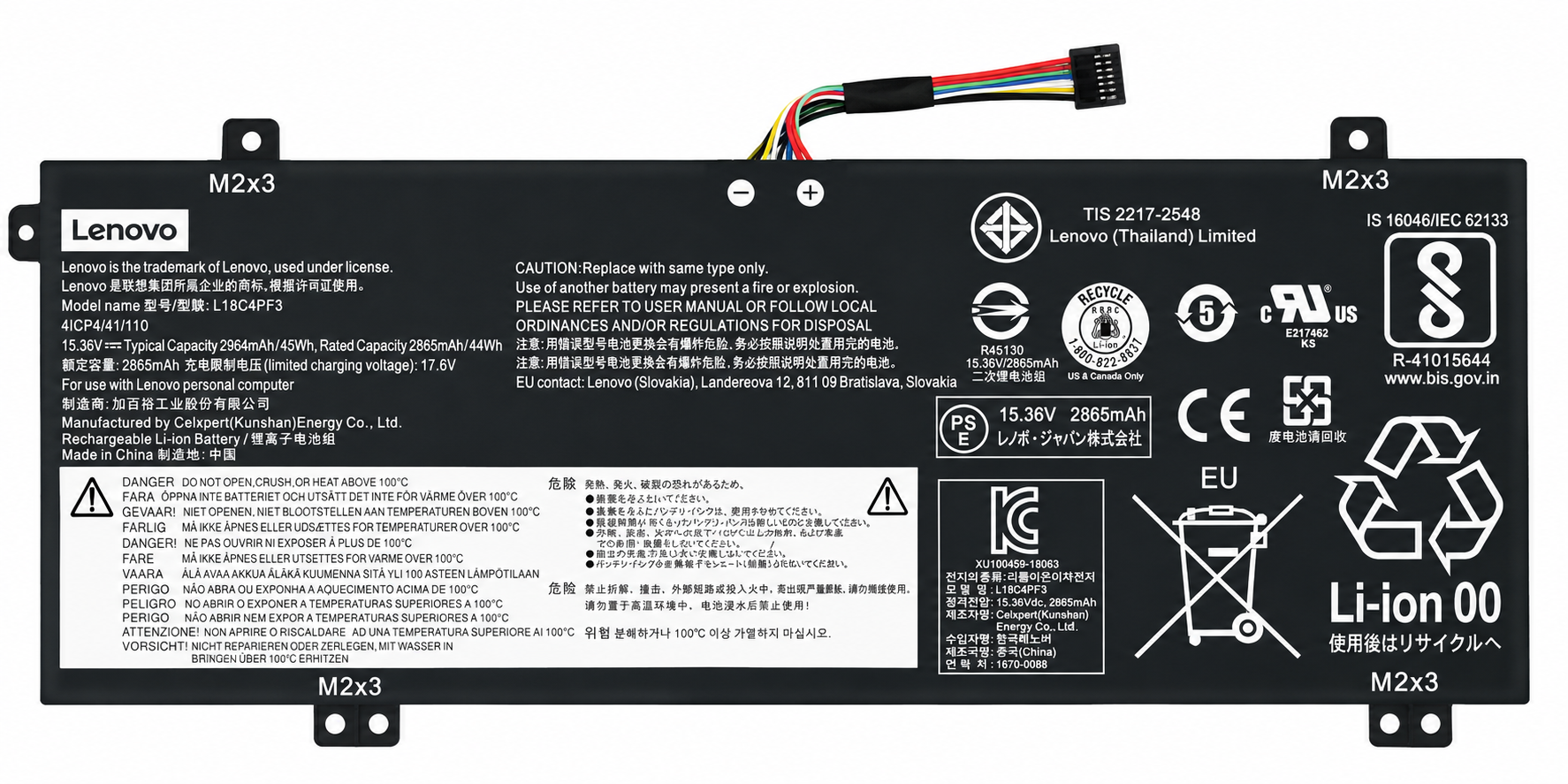Pin Lenovo C340-14IML / C340-14IWL / C340-14API / S540-14API / S540-14IML / S540-14IWL / L18C4PF3 / L18C4PF4 / L18M4PF3 / L18M4PF4 45Wh
