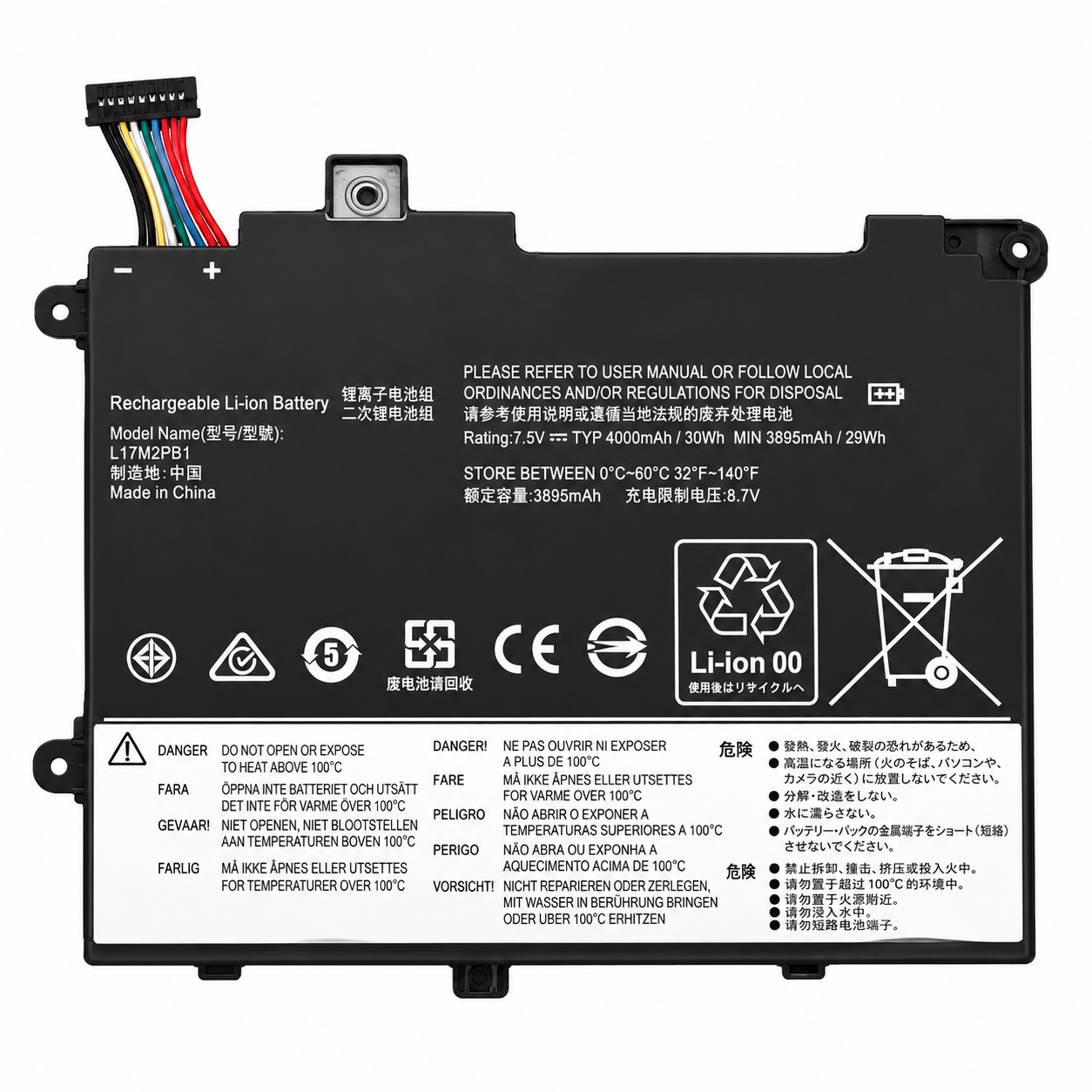 Pin Lenovo V330-14IKB / V330-14ARR / V130-14IKB / V130-14IGM / E43-80 / K43C-80 / L17M2PB2 / L17L2PB1 / L17C2PB1 / L17M2PB1 30Wh