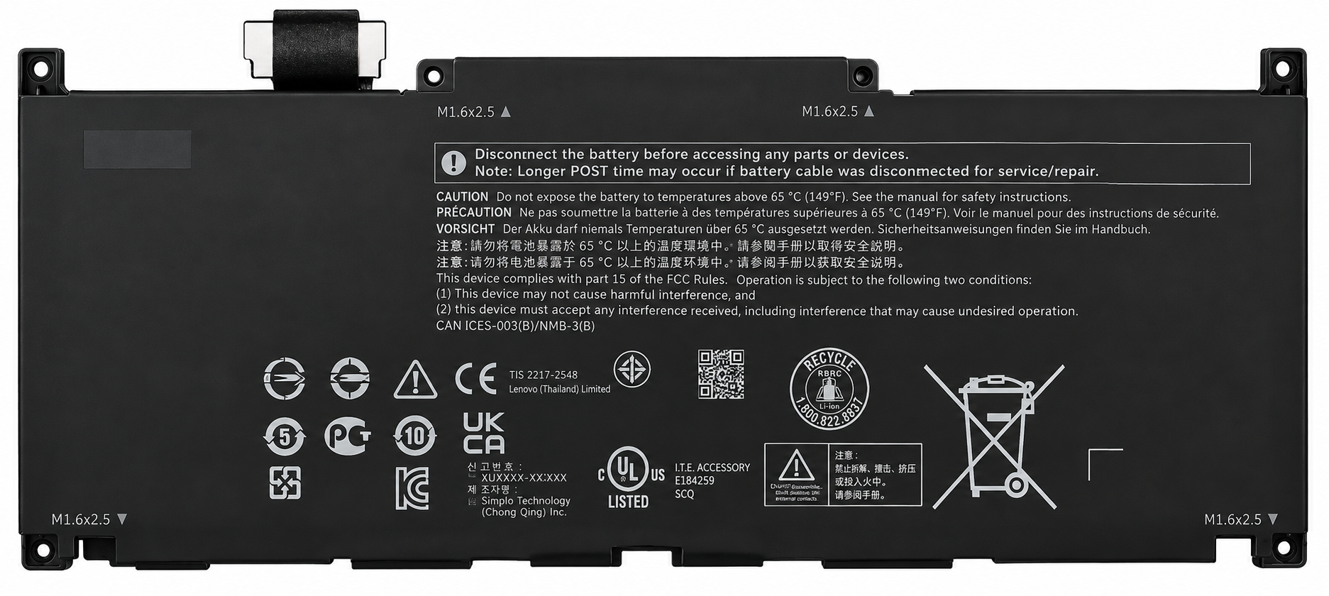 Pin Dell XPS 13 Plus 9320 / XPS 9320 / XPS 13 9340 / NXRKW / J7H5M / MN79H 55Wh