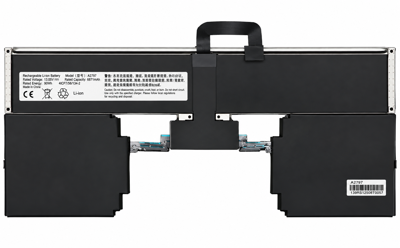 Pin Macbook Air 15in M2 M3 model: A2941 / A3114, mã pin A2797 66.5Wh chất lượng tốt
