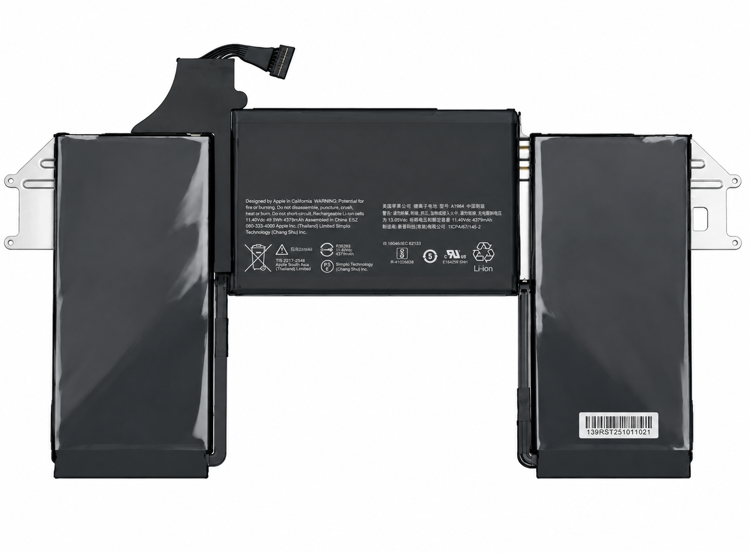 Pin Macbook Air 13in 2018 đến 2020 model : A1932 / A2179 mã pin A1965 49.9Wh