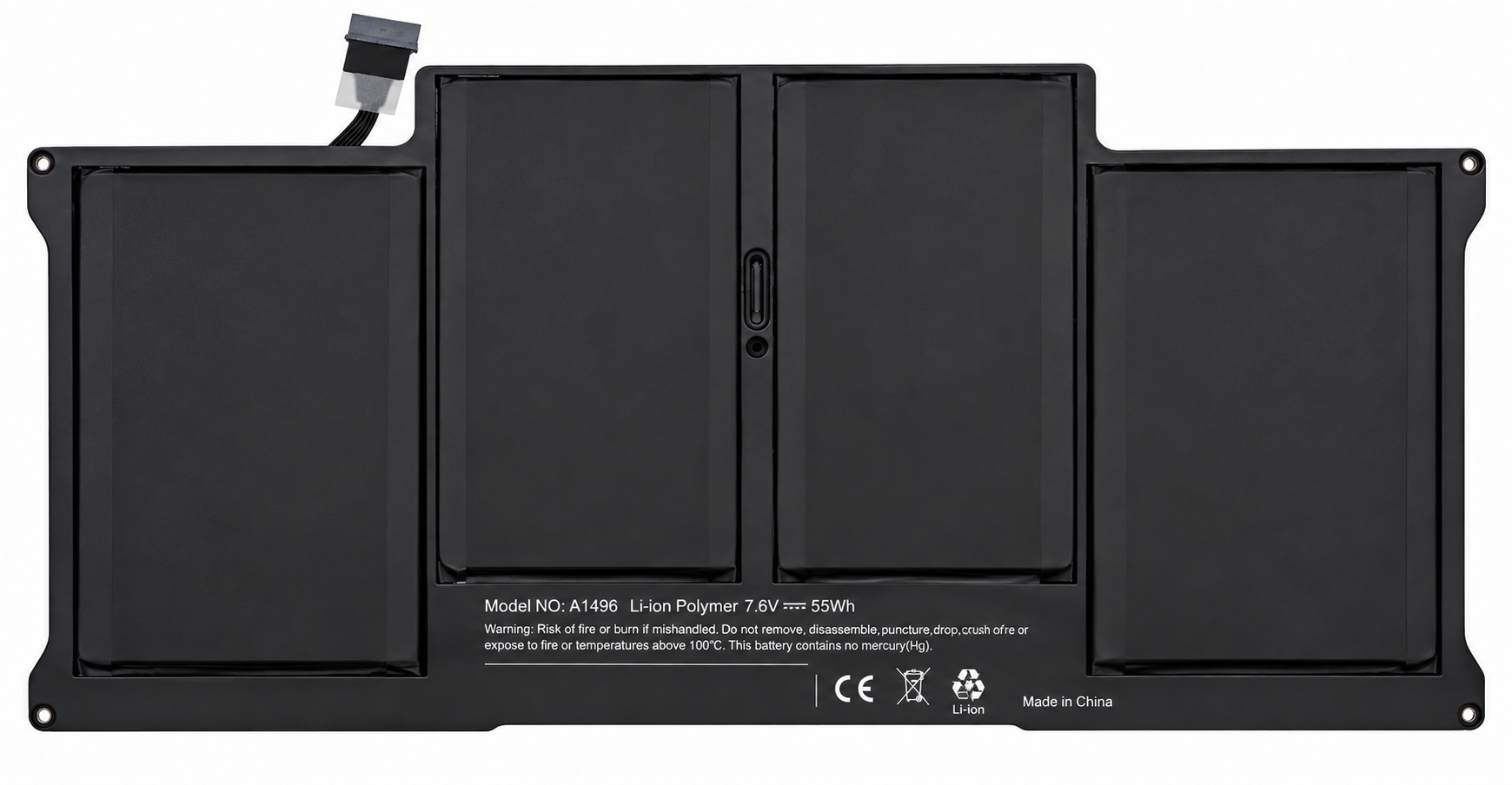 Pin Macbook Air 13in 2010 đến 2017 model: A1369 / A1466, mã pin A1377 / A1405 / A1496 50Wh
