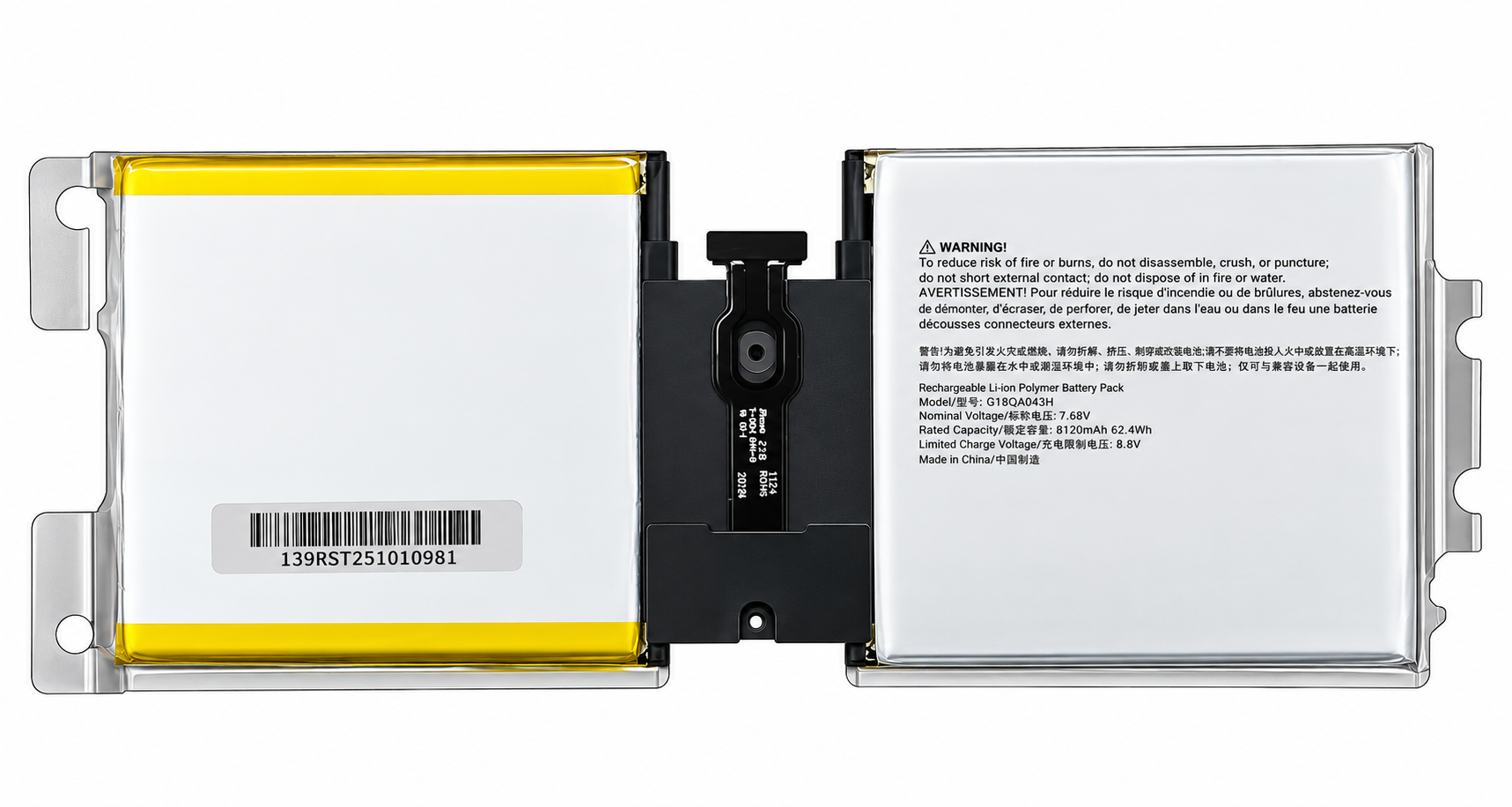 Pin Surface Go 1 model :1824, mã pin G16QA043H 26.12Wh chất lượng tốt