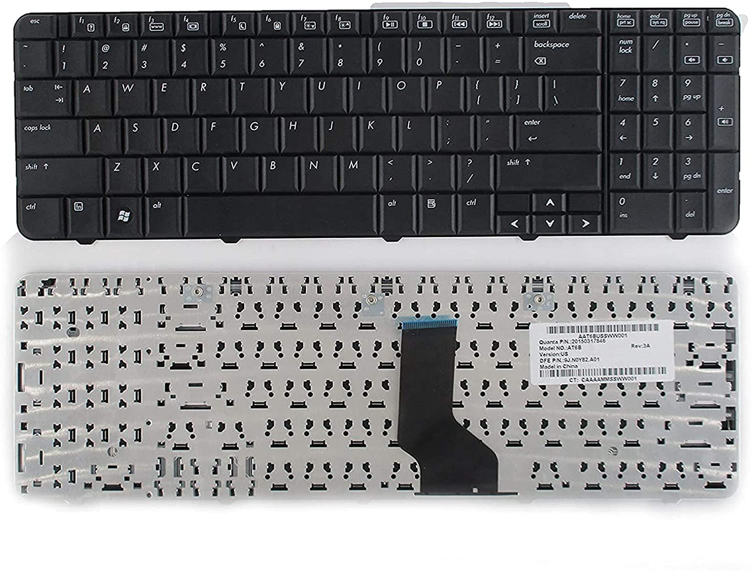 Bàn Phím HP CQ60 / CQ61 G60 G71 / G60T G61 màu đen, không đèn led.