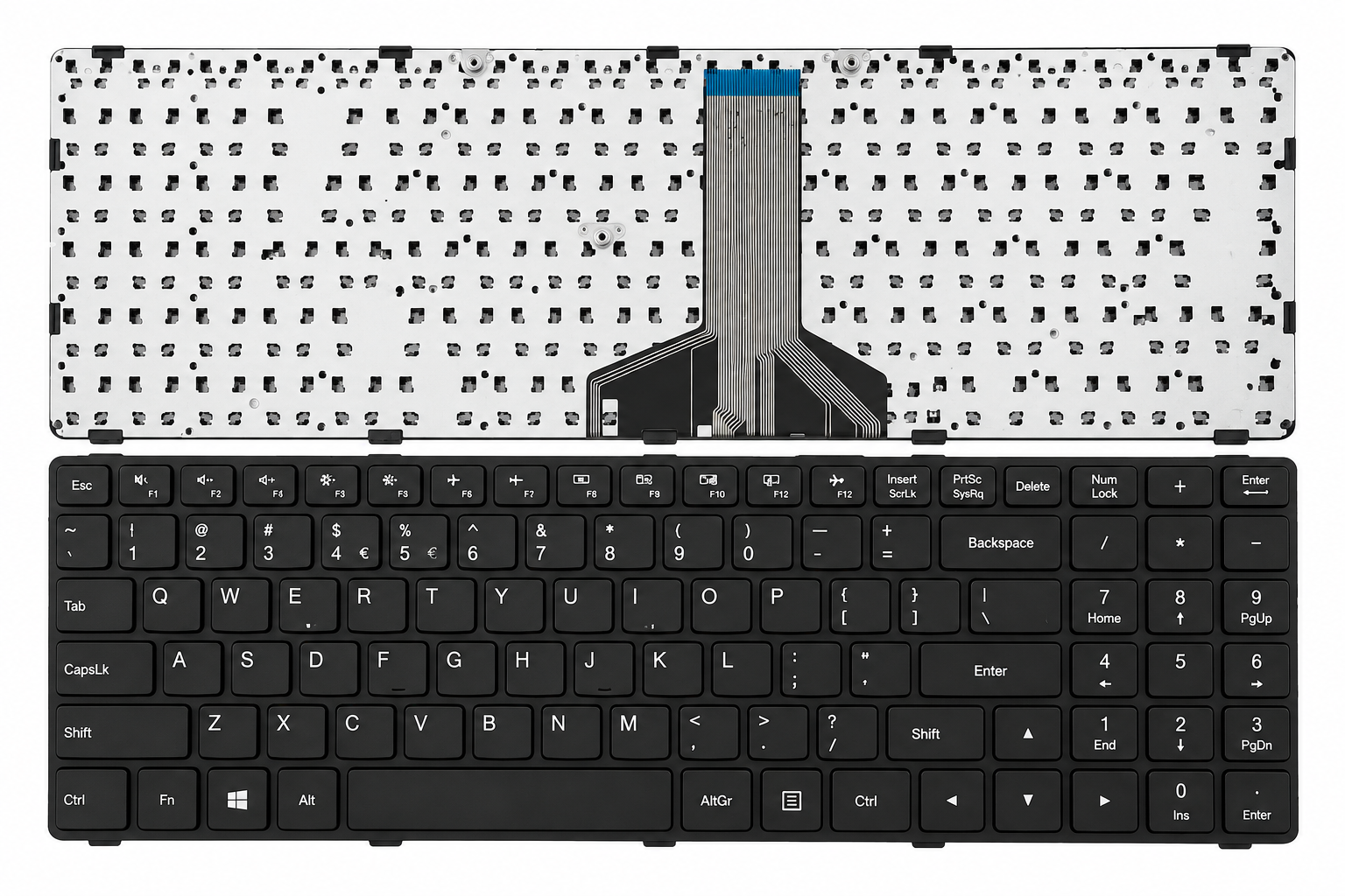 Bàn Phím Lenovo 100S-14IBR / 300S-14ISK / 500S-14ISK màu đen, không đèn led.