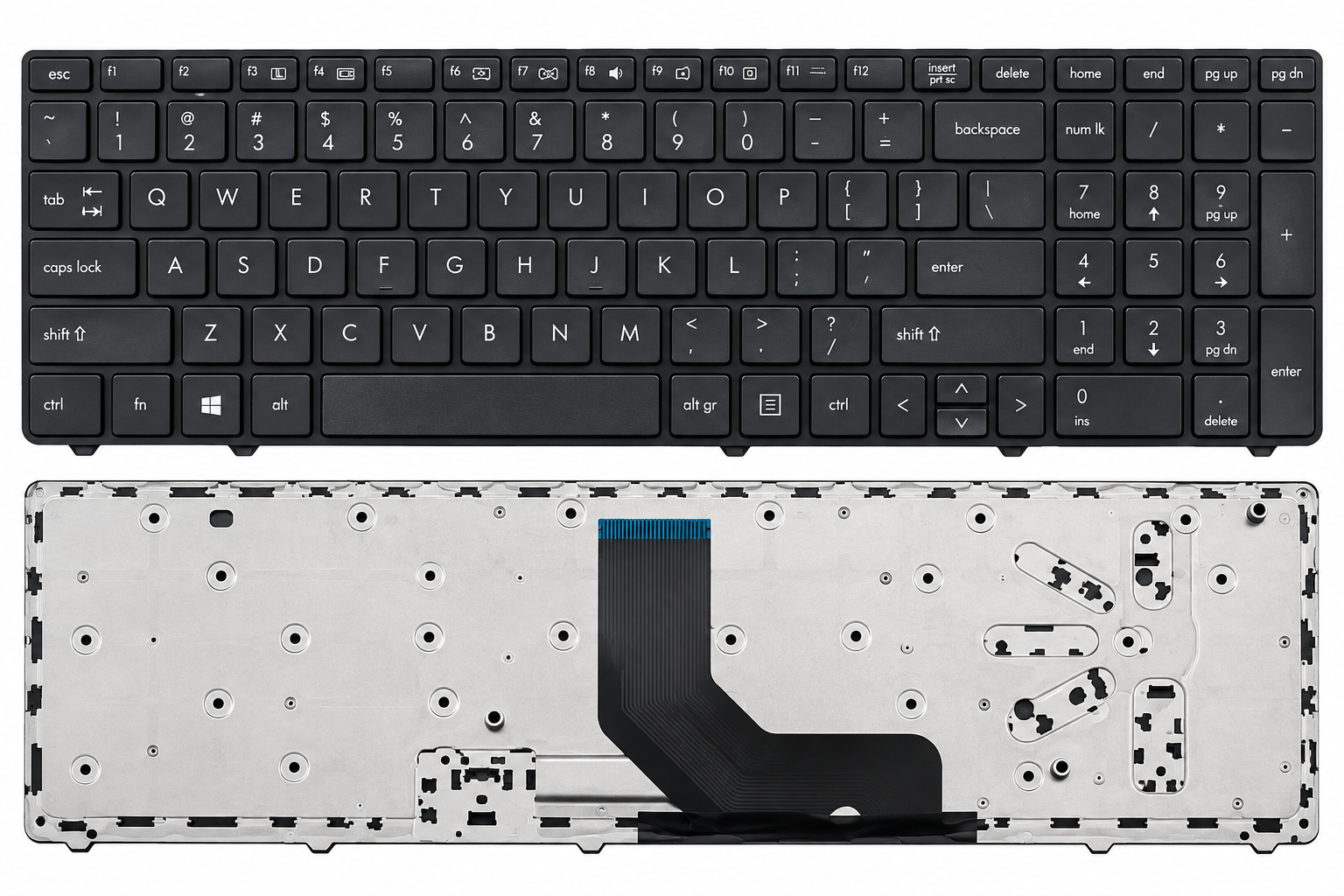 Bàn Phím HP Probook 6560B / 6565B / 6570B / 6575B / 8570P / 8560P màu đen, không đèn led.
