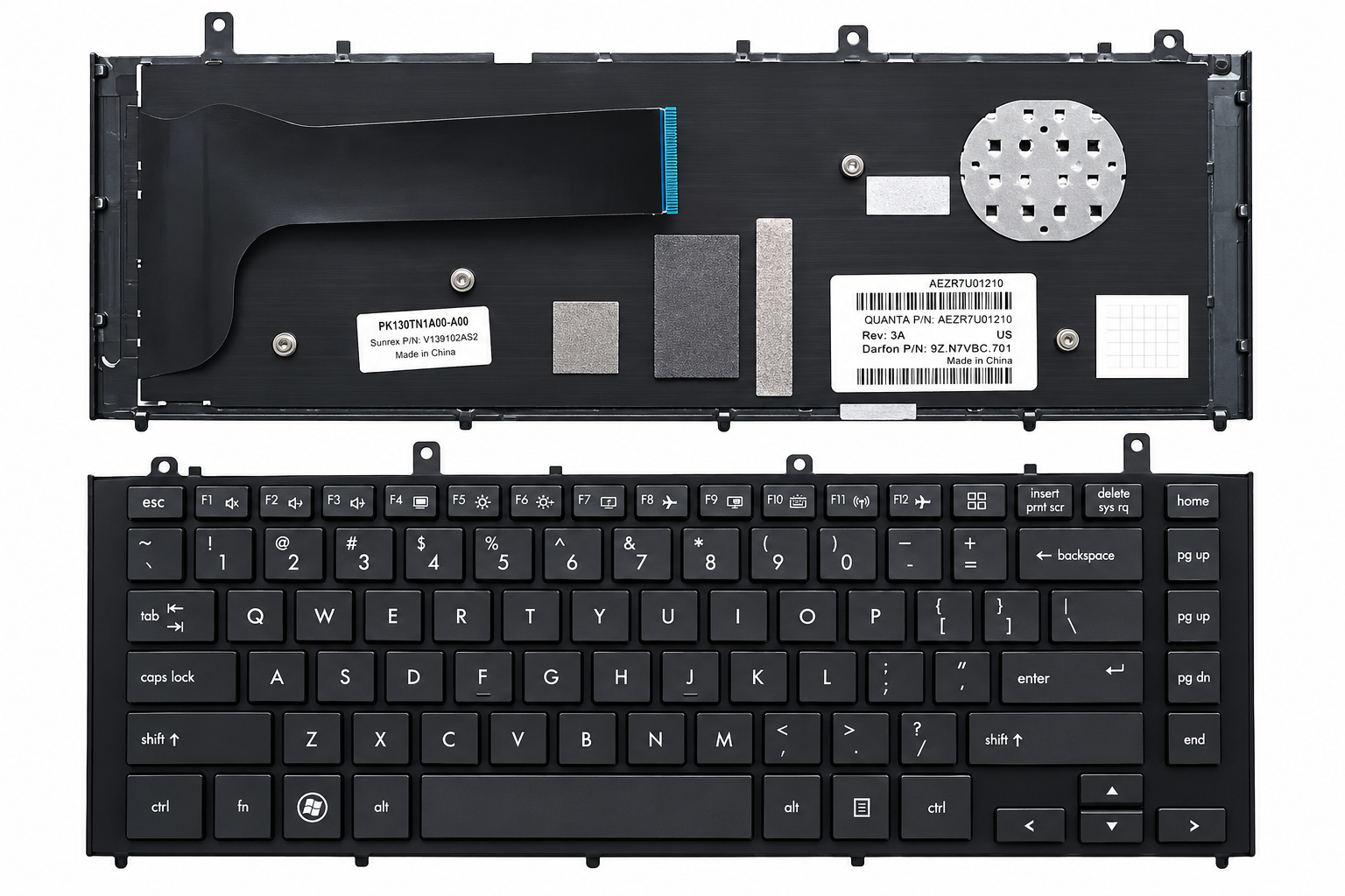 Bàn Phím HP ProBook 4420s / 4421s / 4425s / 4426s màu đen, không đèn led, có khung.