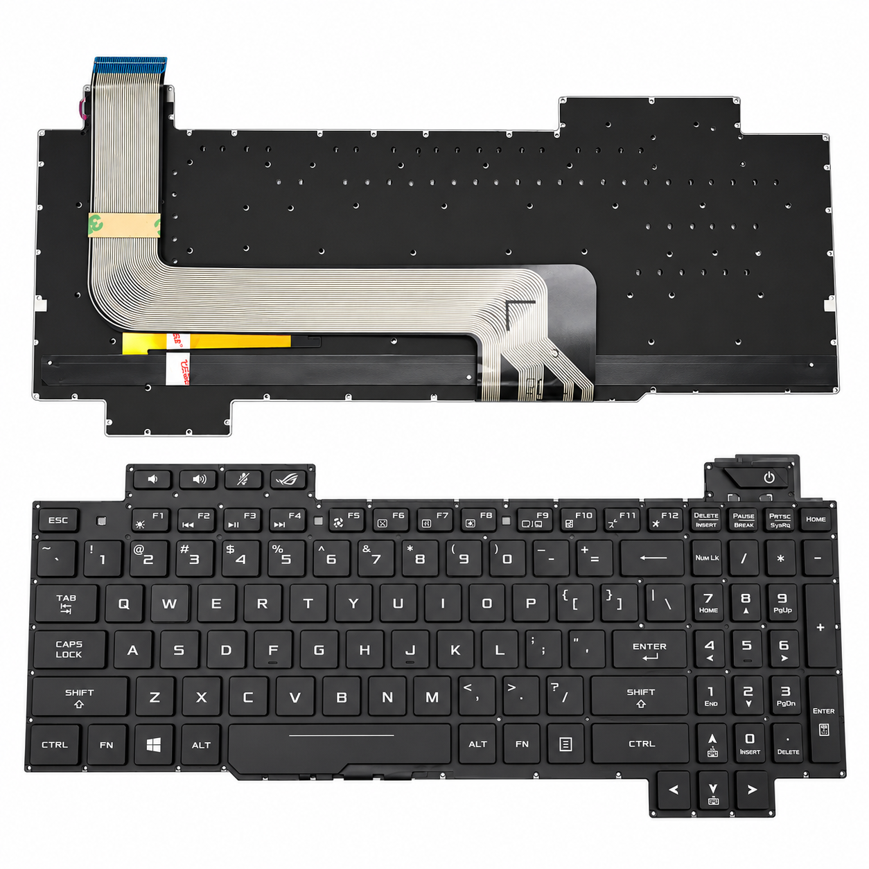 Bàn Phím Asus GL503 / GL703 / GL750 màu đen, có led RGB.