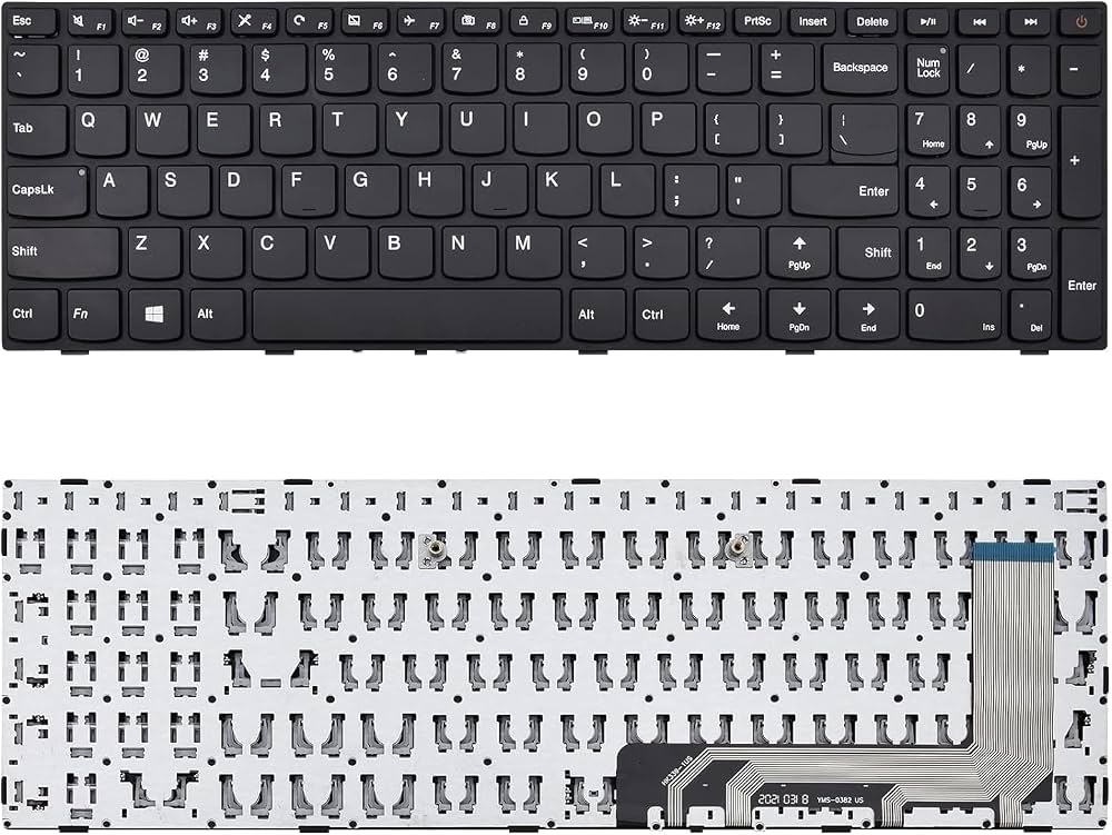 Bàn Phím Lenovo IdeaPad 110-15ISK màu đen, không đèn led (cáp bên phải).