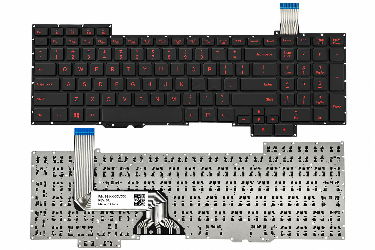 Bàn Phím Asus Rog G751 màu đen đỏ, không đèn led.