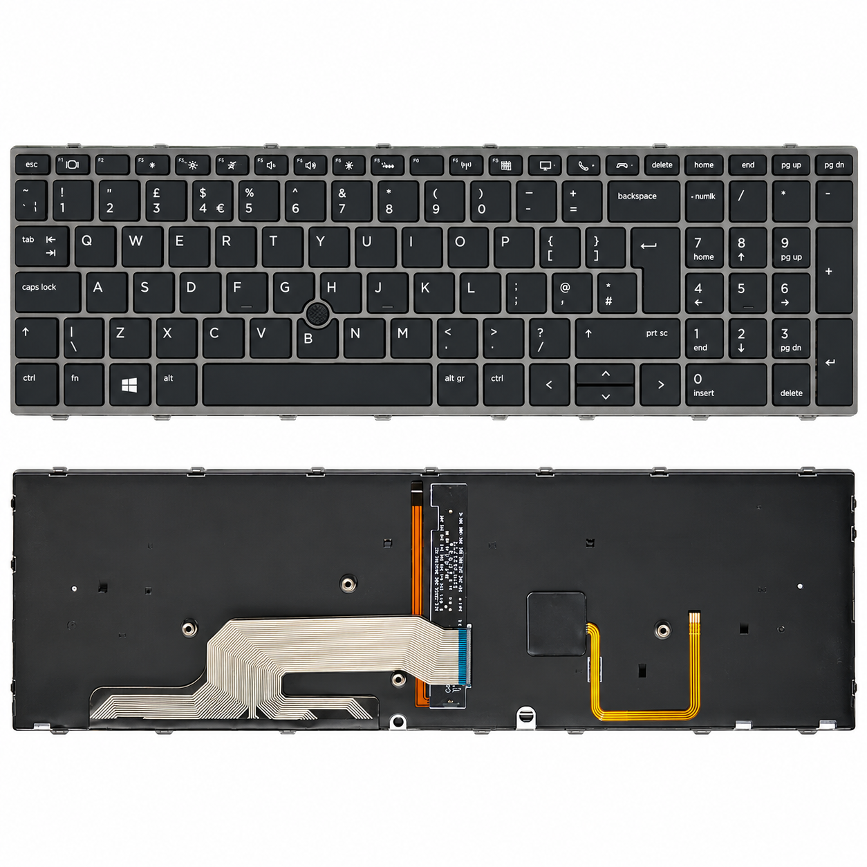 Bàn Phím HP Zbook 15 G5 / 17 G5 màu đen, có đèn led + có chuột Original (Eenter to).