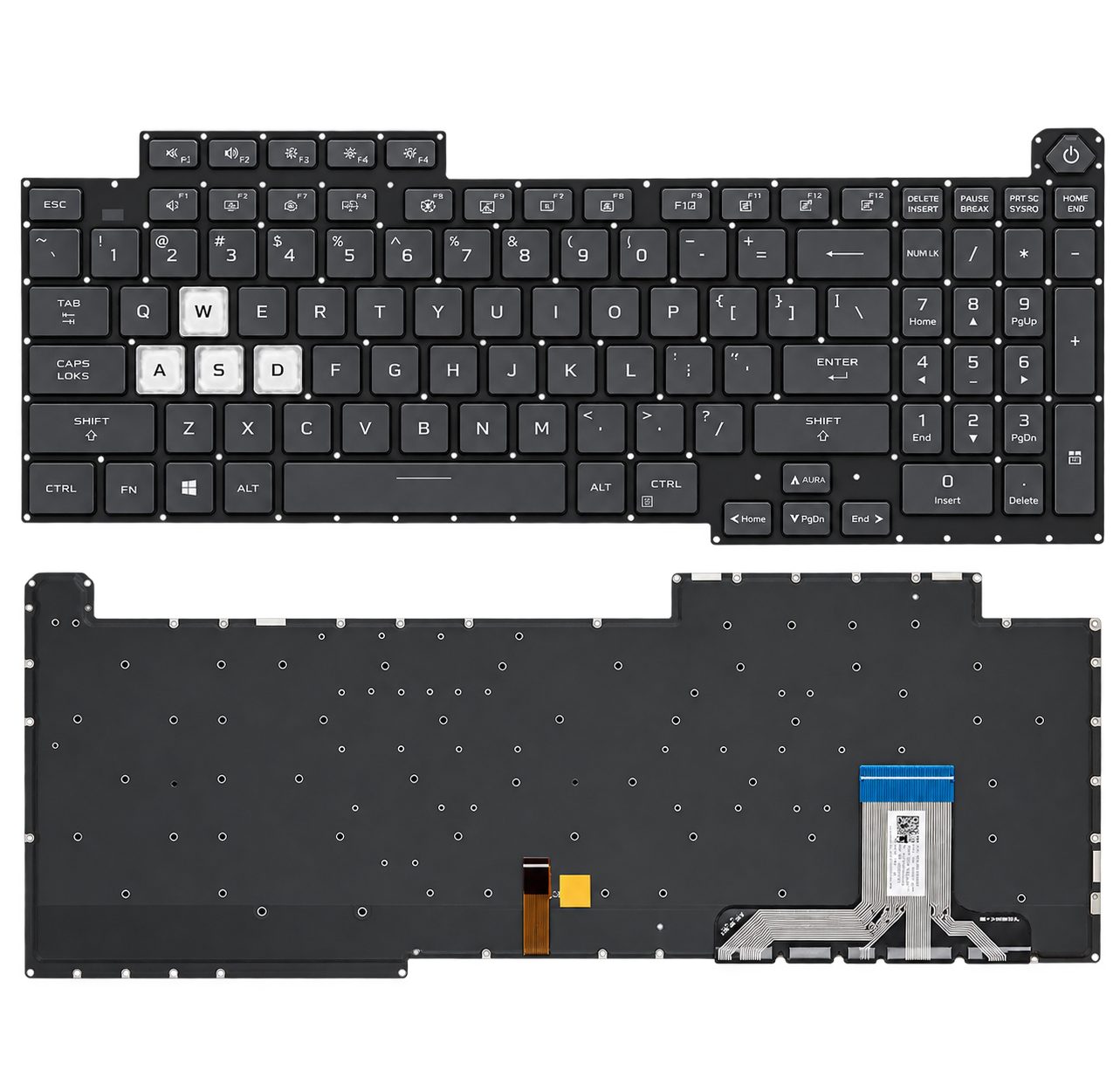 Bàn Phím Asus GU501 / GM501 màu đen, có đèn led Original.