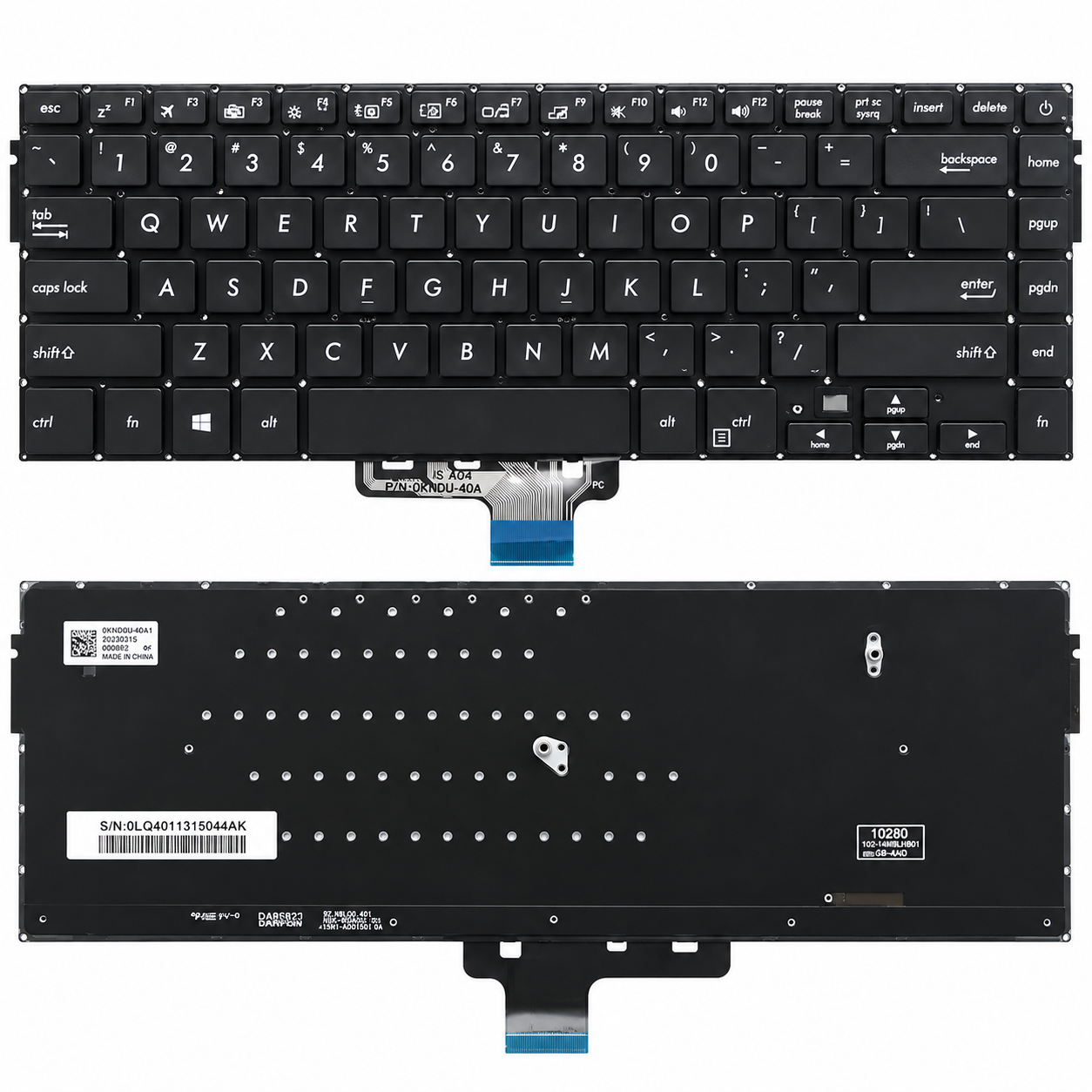 Bàn Phím Asus S510 / X510 màu đen