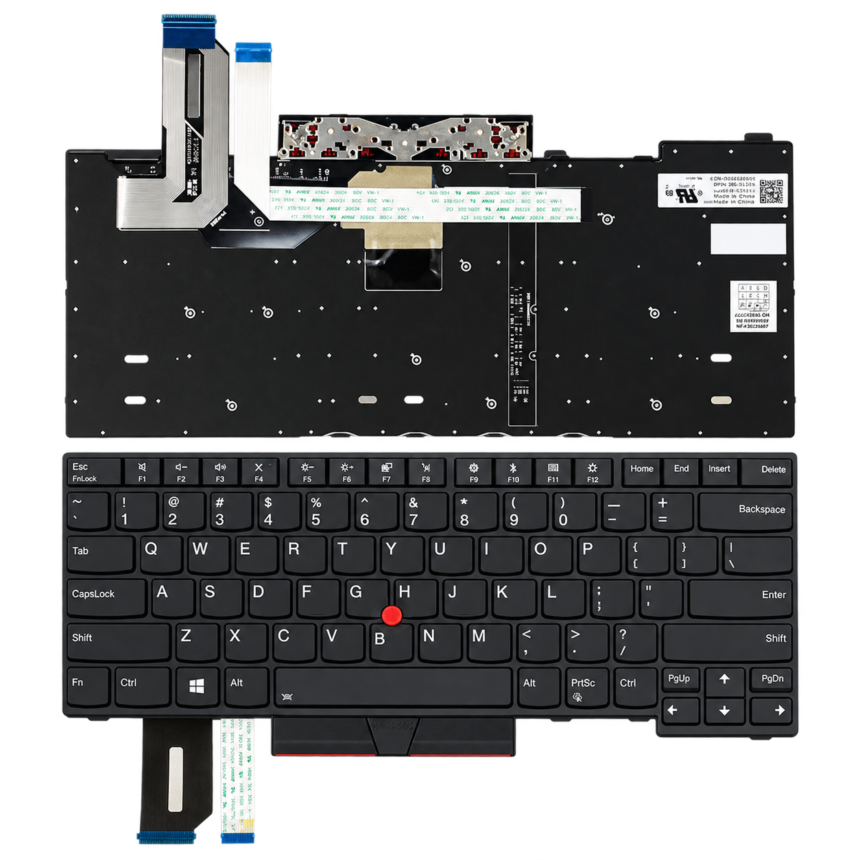 Bàn Phím Lenovo ThinkPad E480 / E485 / E490 / L480 / T480S / T490 / T495 / L380 / L390 màu đen