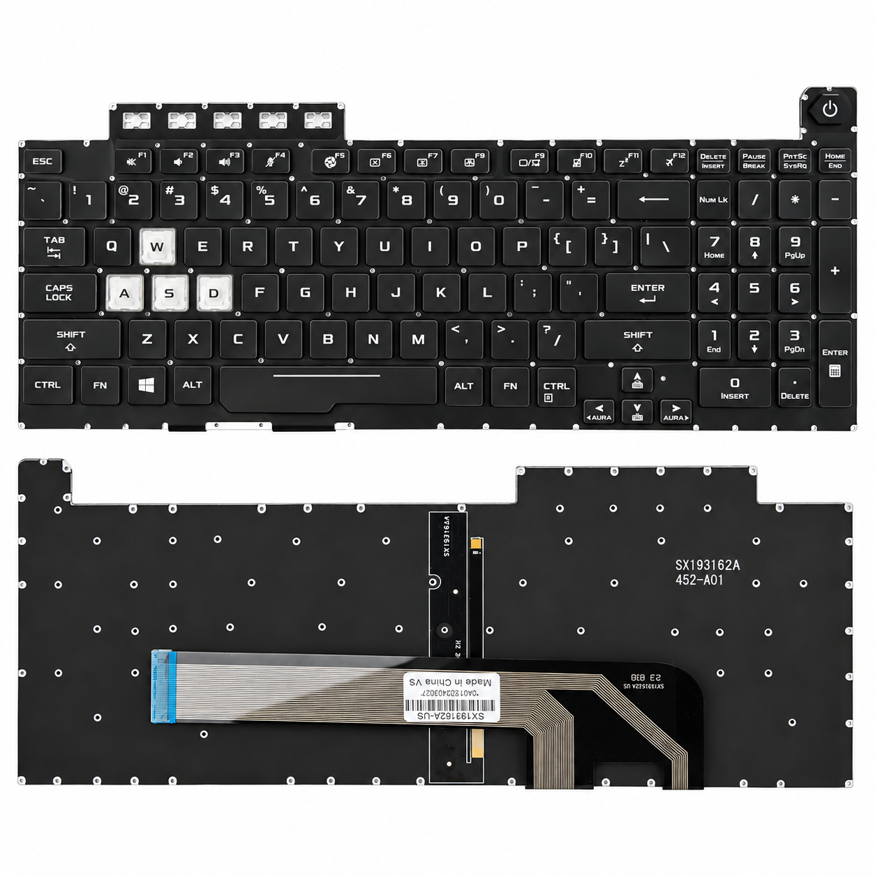 Bàn Phím Asus FX506 / FA506 / FA706 / FX706 màu đen, có led RGB.