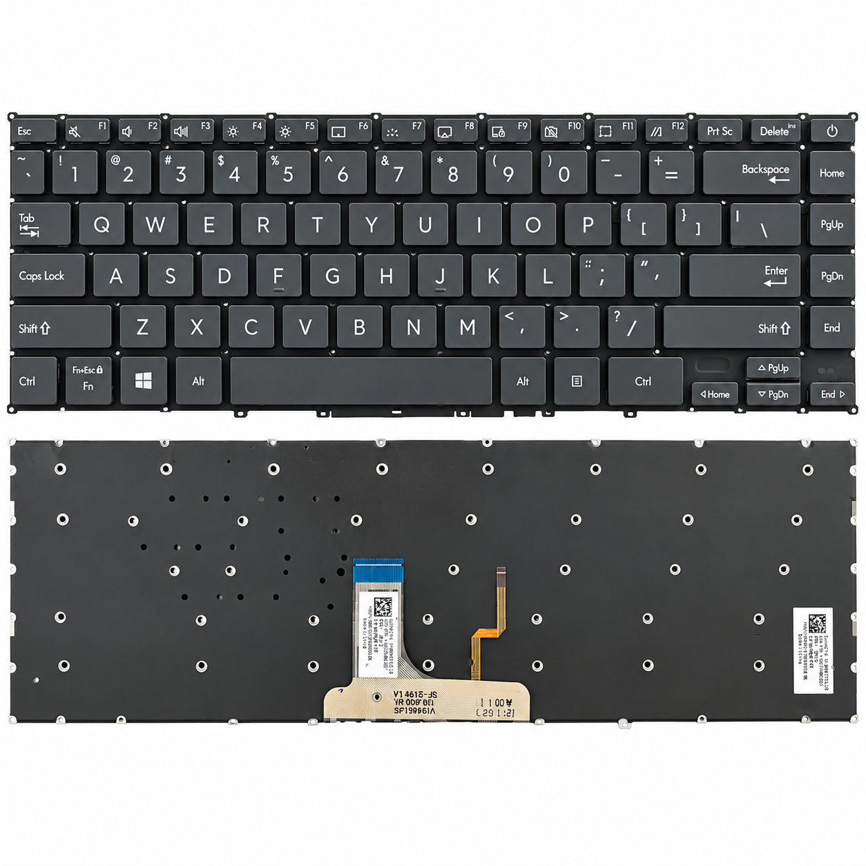 Bàn Phím Asus UX325 / UM325 / U3700 / XF3000E màu xám, có đèn led.