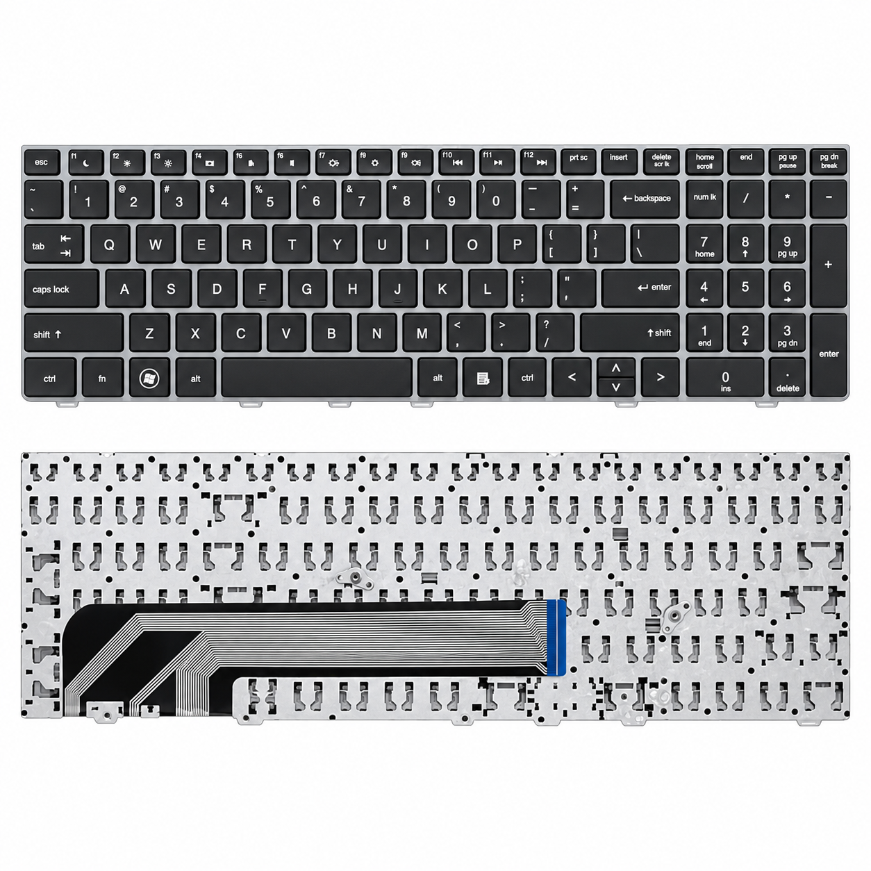 Bàn Phím HP 4530S / 4535S / 4730S màu đen, không đèn led, có khung.