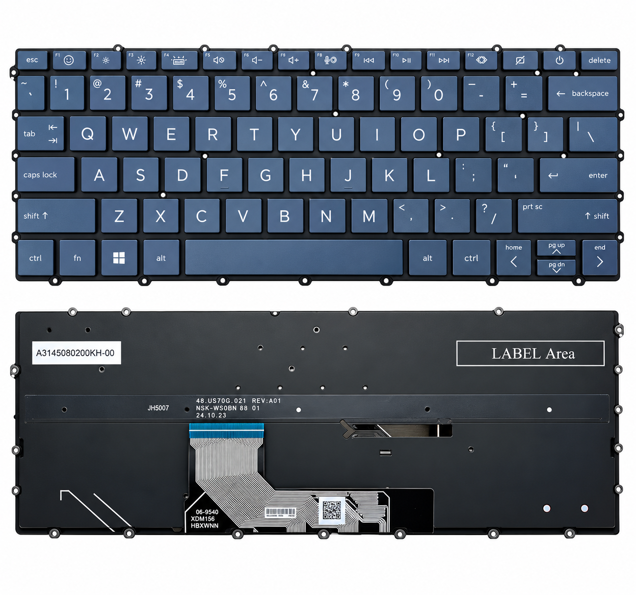 Bàn Phím HP 13-BF / 2in1 màu xanh, có đèn led.