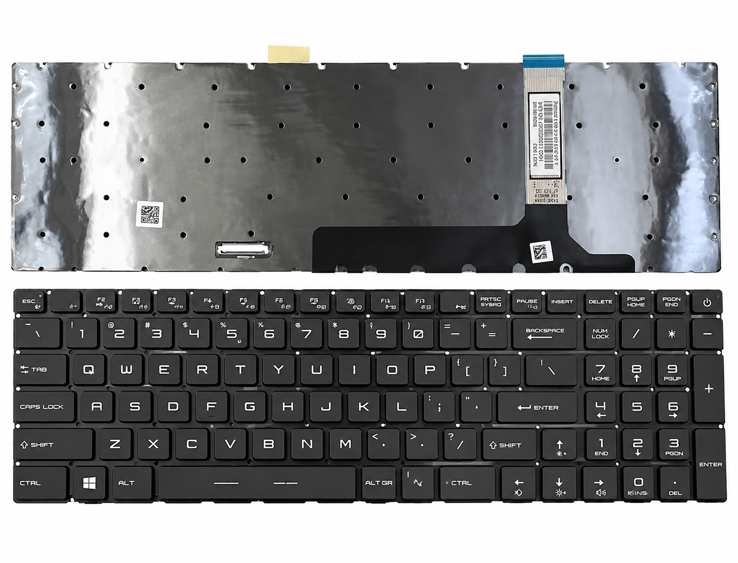 Bàn Phím MSI GE76 / GP76 màu đen, có led RGB Original (led board).