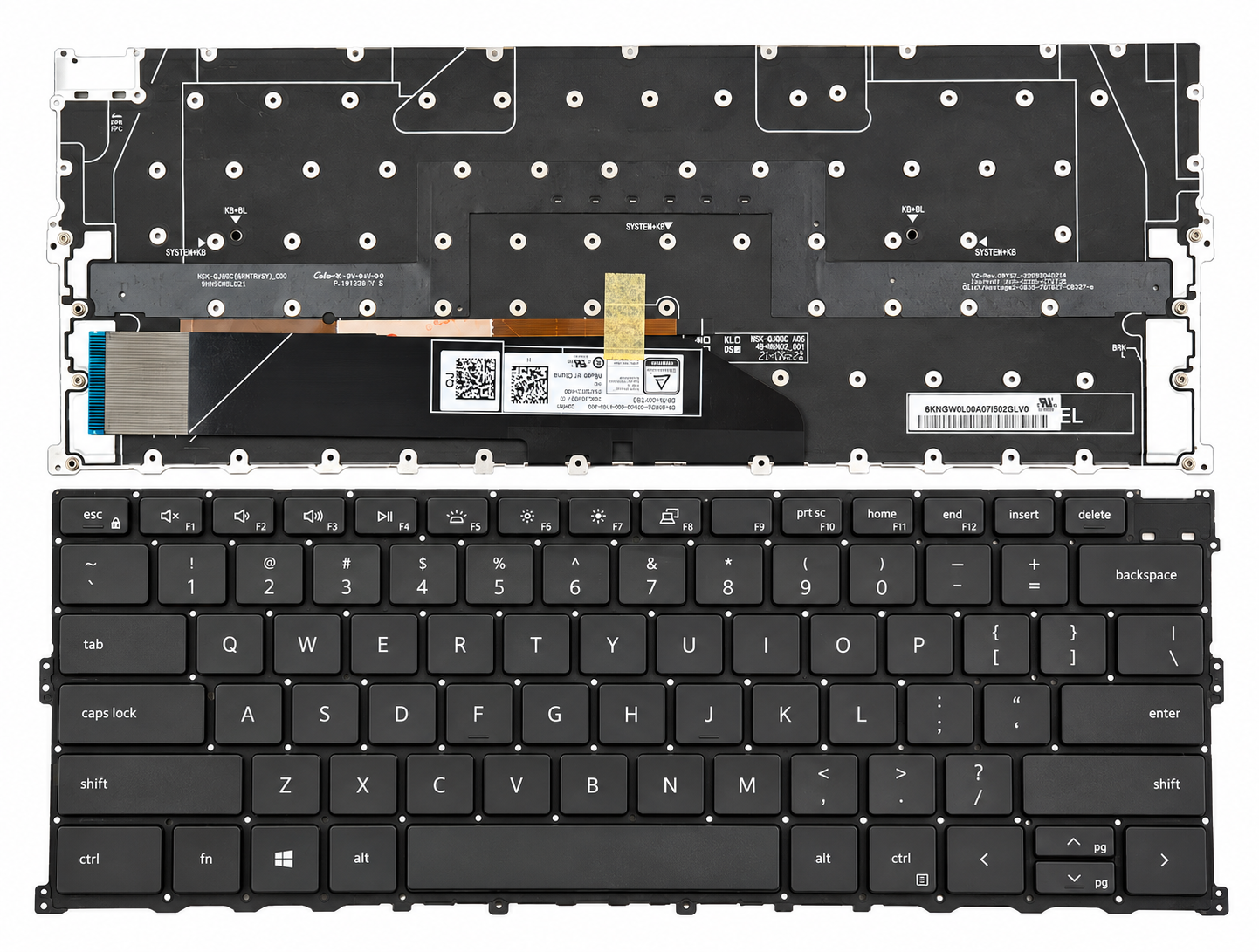 Bàn Phím Dell Xps 9300 / 9310 màu đen, có đèn led Original.