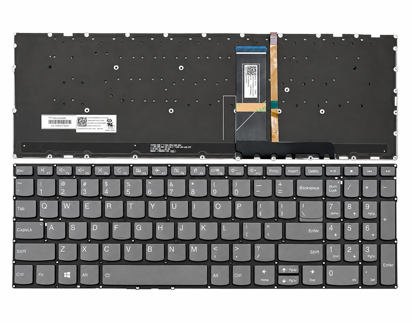 Bàn Phím Lenovo Yoga C740-15IML / S740-15IRH / C940-15 / C940-15IRH 320-15 15-IIL / 15-IML / S540-15IWL màu xám, có đèn led Original.