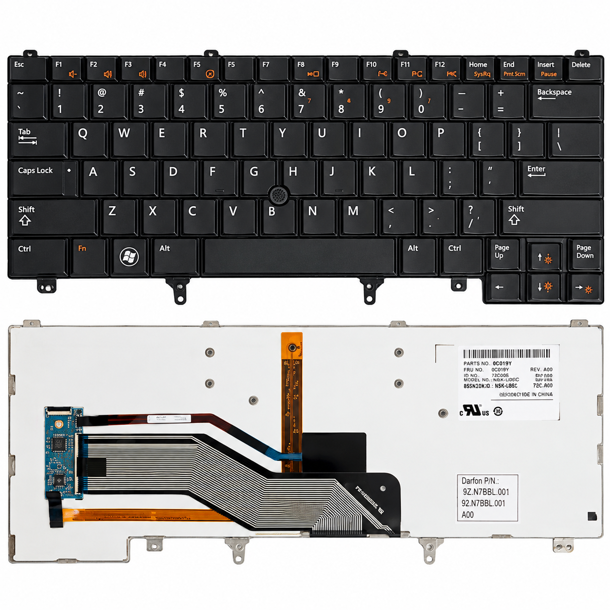 Bàn Phím Dell Latitude E6420 / E6330 / E5430 / E5420 / E6430 / E6320 / E6220 / E6440 màu đen Original.