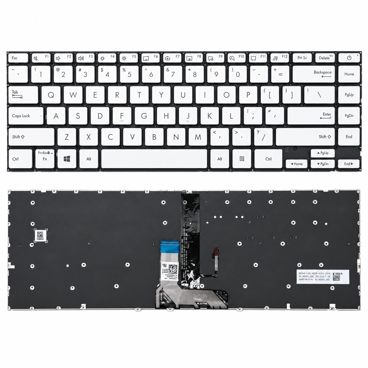 Bàn Phím Asus UX425J có đèn led.