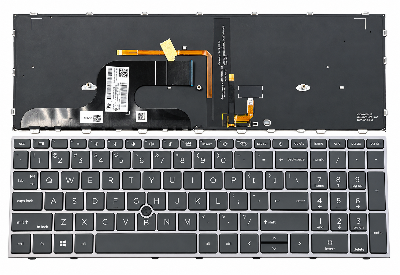 Bàn Phím HP ZBook Fury 15 G7 / 15 G8 màu đen, có đèn led.