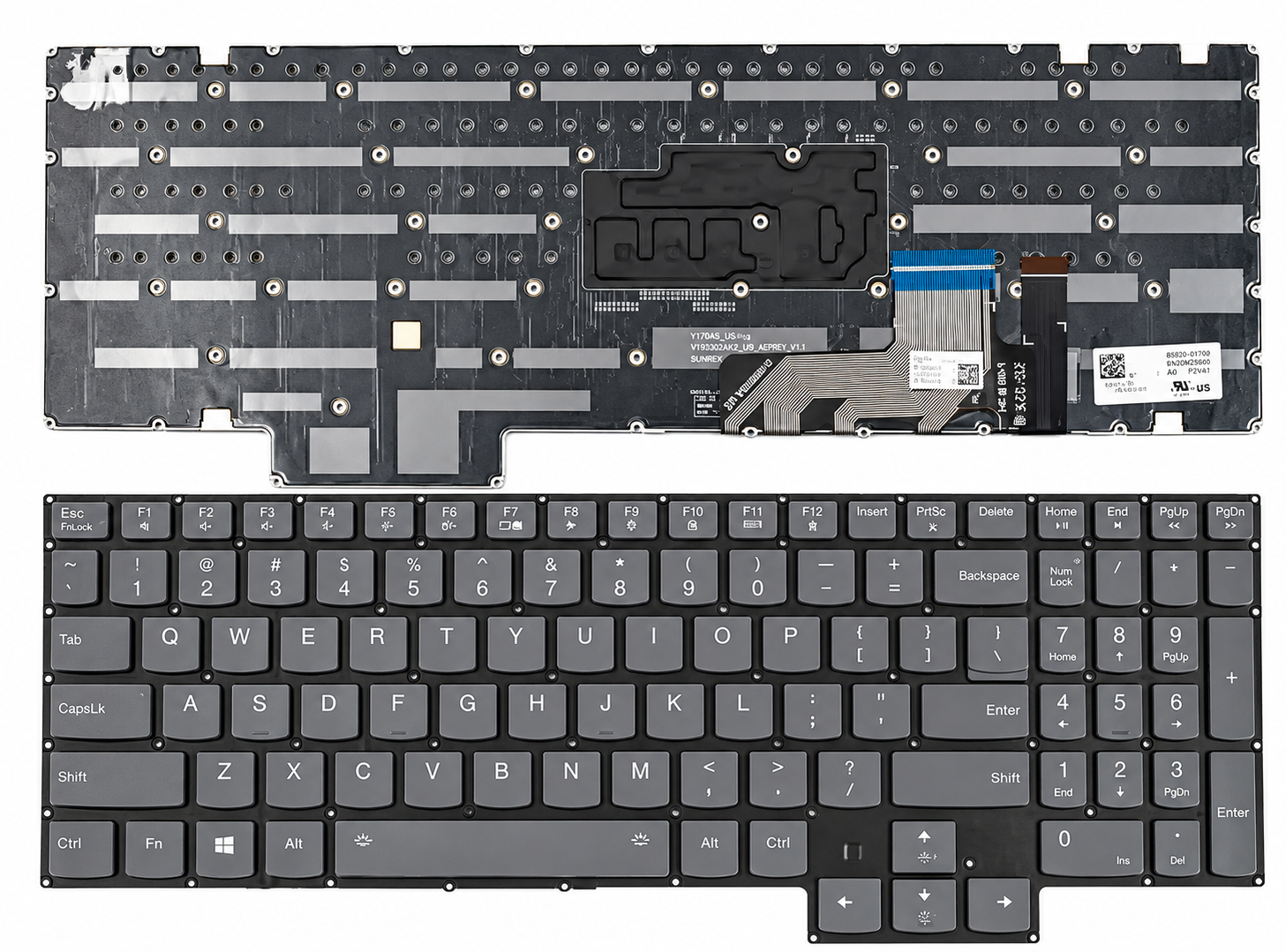 Bàn Phím Lenovo Legion 7-16ACHG6 / Legion 7-16ITHG6 / Legion 7-15IMH05 / Legion 7-15IMHG05OP màu xám, có led RGB Original.