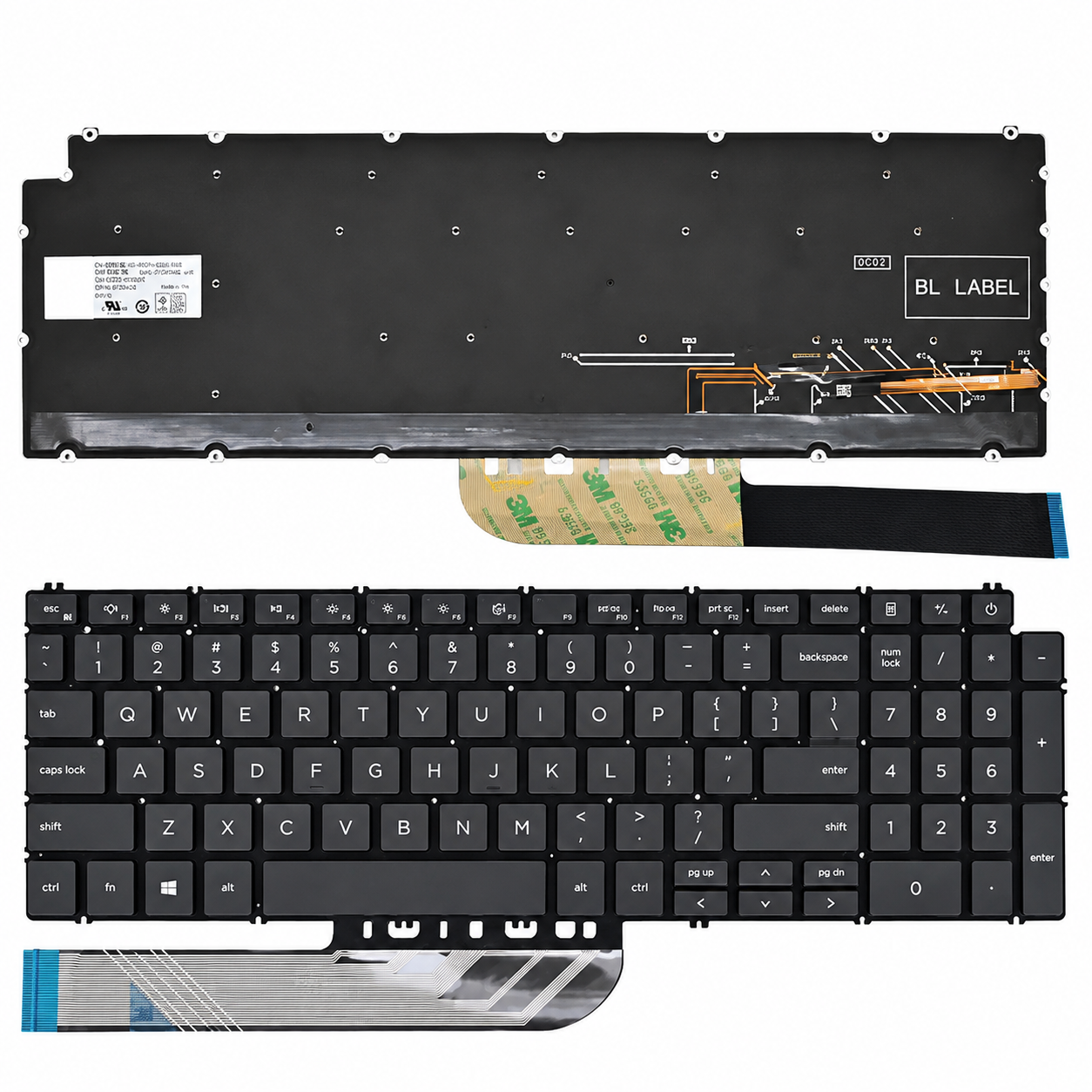 Bàn Phím Dell Inspiron 7591 / 7590 / 7791 / 7591 2in1 / 5584 / 5590 / 5593 / 5594 / 5598 / Vostro 3500 / 3501 / 5501 / 5502 / 5590 / 7500 / 7590 2021 Original.